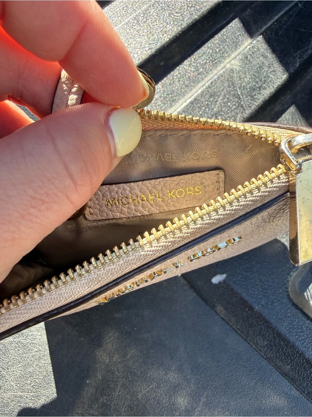 Michael Kors compact wristlet